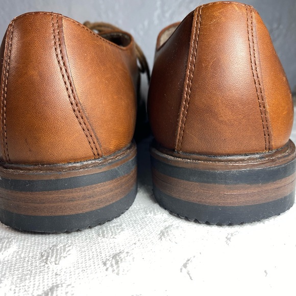 Bass Mens Brown  Leather Lace Up Oxford Dress Shoes - Picture 10 of 15